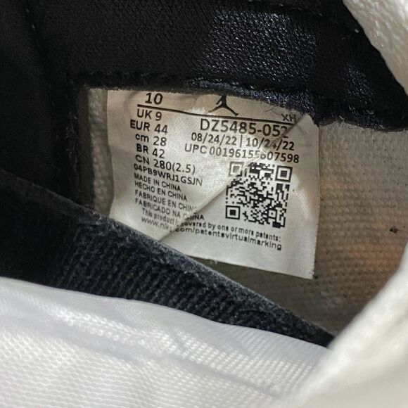 Nike Air Jordan 1 Retro OG High White Cement size 10 DZ5485-052 OG - Picture 7 of 8